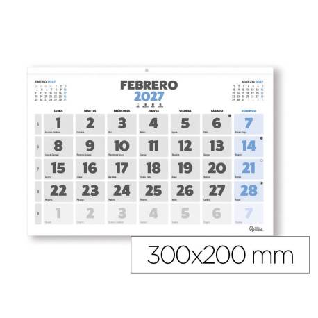 CALENDARIO PARED LIDERPAPEL CLASICO 2027 LOMO ENGOMADO 300X200 MM PAPEL 105 G