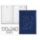 AGENDA OFICINA LIDERPAPEL 2027 ENCUADERNADA CRETA DIA PAGINA 170X240 MM BILINGUE 70G PAPEL FSC BLUE