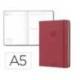 AGENDA OFICINA LIDERPAPEL 2027 ENCUADERNADA SOLID COLORS DIA PAGINA A5 BILINGUE 70G PAPEL FSC BURGUNDY