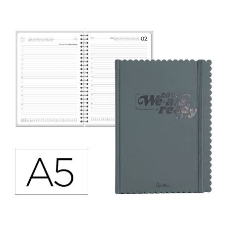 AGENDA OFICINA LIDERPAPEL 2027 ENCUADERNADA CLOUDY DIA PAGINA A5 BILINGUE 70G PAPEL FSC DESIGN 4