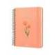 AGENDA OFICINA LIDERPAPEL 2027 ESPIRAL FLOWERS A DIA PAGINA A5 BILINGUE 70G PAPEL FSC DESIGN 4