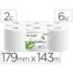 PAPEL SECAMANOS LUCART RECICLADO 16,5 G 2 CAPAS 179 MM X 143 M PAQUETE DE 6 ROLLOS