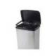 CONTENEDOR PLASTICO CEP ELITE CON TAPA Y PEDAL DOS COMPARTIMENTOS 50 L COLOR PLATA 390X288X654 MM