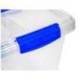 CONTENEDOR DE PLASTICO PLASTICFORTE 55 LITROS N 4 TRANSPARENTE CON TAPA 590X400X350 MM