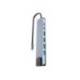 HUB TNB ICLIK 7 EN 1 DUAL + 4K USB-C COLOR ALUMINIO