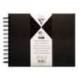 ALBUM DE FOTOS ESPIRAL CLAIREFONTAINE TAPA DURA NEGRA 210X160 MM 40 HOJAS 185 G