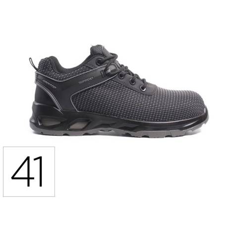 ZAPATOS DE SEGURIDAD SAFETOP AMANTIO TEJIDO PUTEK SUELA PU BIDENSIDAD S3 TALLA 41 COLOR GRIS