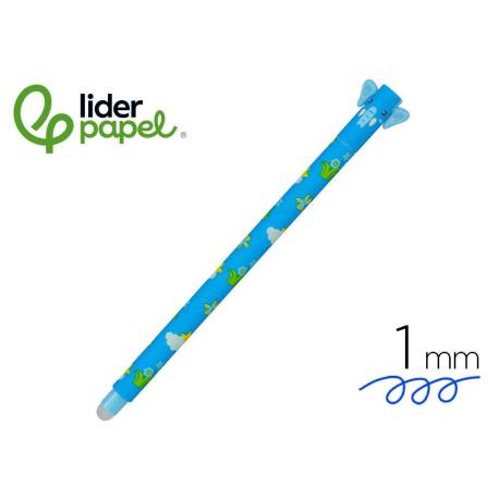 BOLIGRAFO FANTASIA IMAGINOVO ANIMALES TINTA AZUL TERMOSENSIBLE BORRABLE PUNTA 1MM ELEFANTE