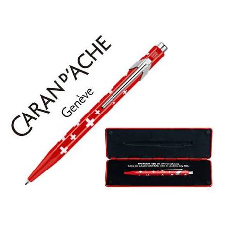 Bolígrafo Caran D’Ache 849 Total Swiss con estuche punta media