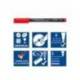 ROTULADOR STAEDTLER LUMOCOLOR RETROPROYECCION PUNTA DE FIBRAPERMANENTE 313-3 AZUL PUNTA SUPER FINA REDONDA 0.4 MM