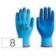 GUANTES DE NITRILO SAFETOP FOODTASK ALIMENTARIO AZUL SOLIDO TALLA 8