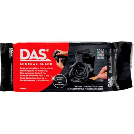 PASTA DE MODELAR DAS MINERAL 400 GR COLOR NEGRO