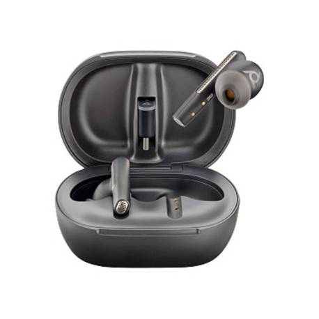 AURICULARES POLY INALAMBRICOS POLY VOYAGER FREE 60+ UC + ADAPTADOR BT700 USB-C + ESTUCHE DE CARGA CON PANTALLA TACTIL