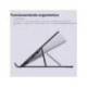 SOPORTE ELEVADOR TRUST PRIMO PARA PORTATIL 16" AJUSTABLE 6 ALTURAS COLOR NEGRO