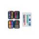 PLUMIER ESCOLAR MILAN 430 SINCE 1918 DOBLE CON ACCESORIOS COLOR AZUL 195X50X130 MM