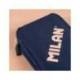 PLUMIER ESCOLAR MILAN 430 SINCE 1918 DOBLE CON ACCESORIOS COLOR AZUL 195X50X130 MM