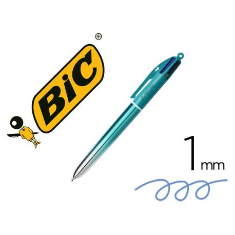 BOLIGRAFO BIC CUATRO COLORES SMOOTH GRADIENTE COLOR VERDE