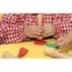 PLASTILINA JOVI MY FIRST BABY SUPER BLANDA 38 G BAUL CON 20 UNIDADES COLORES SURTIDOS + 9 SELLOS MADERA SURTIDOS