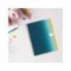 CUADERNO ESPIRAL MIQUELRIUS DIN A4 120 HOJAS 70 GR CUADRO 5 MM TAPA POLIPROPILENO AURORA ICELAND