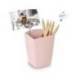 CUBILETE PORTALAPICES CEP MINERAL PLASTICO COLOR ROSA 75X75X95 MM