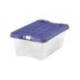 CAJA MULTIUSOS FAIBO TRANSPARENTE CON ASAS Y TAPA COLORES CAPACIDAD 4 L 280X180X120 MM