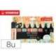 ROTULADOR STABILO BOSS PASTEL FLUORESCENTE 70 NATURE COLORS ESTUCHE DE 8 UNIDADES COLORES SURTIDOS