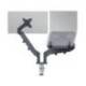BRAZO PARA MONITOR Y PORTATIL LEITZ ERGO SPACESAVING DUAL GRIS OSCURO