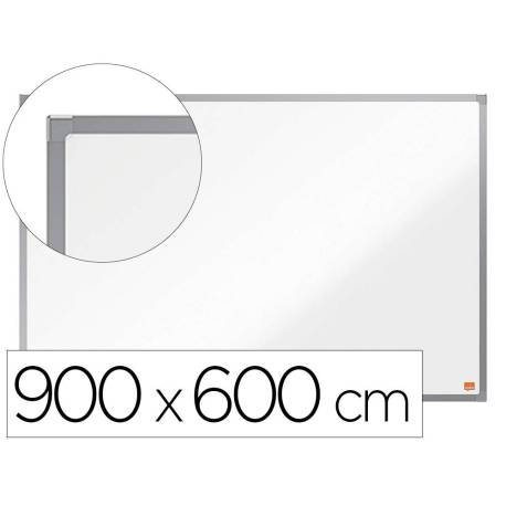 PIZARRA BLANCA NOBO ESSENCE ACERO VITRIFICADO MAGNETICA 900X600 MM
