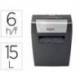 DESTRUCTORA DE DOCUMENTOS REXEL MOMENTUM X406 P4 CAPACIDAD DE CORTE 6 HOJAS DESTRUYE GRAPAS Y CLIPS