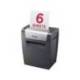 DESTRUCTORA DE DOCUMENTOS REXEL MOMENTUM X406 P4 CAPACIDAD DE CORTE 6 HOJAS DESTRUYE GRAPAS Y CLIPS