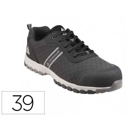 ZAPATO DE SEGURIDAD DELTAPLUS BOSTON DEPORTIVO POLIESTER CON REFUERZO TPU SUELA SELLADA NEGRO TALLA 39