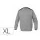 SUDADERA DELTAPLUS SWEAT OLINO CON REFUERZO EN ESPALDA Y CODOS GRIS TALLA XL