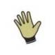 GUANTES DELTAPLUS POLIESTER IMPREGANDO LATEX PALMA Y DEDOS NARANJA FLUOR/NEGRO TALLA 9