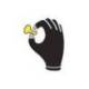 GUANTES DELTAPLUS POLIESTER IMPREGANDO LATEX PALMA Y DEDOS NARANJA FLUOR/NEGRO TALLA 8