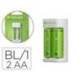 CARGADOR DE PILAR RECARGABLES GP AA/AAA INCLUYE 2 PILAS AA 2100 MAH