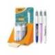 BOLIGRAFO BIC CUATRO COLORES DECORADOS PUNTA DE 1 MM EXPOSITOR DE 30 UNIDADES