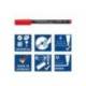 ROTULADOR STAEDTLER LUMOCOLOR PERMANENTE ART ESTUCHE DE 8 UNIDADES COLORES SURTIDOS