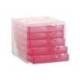 FICHERO CAJONES DE SOBREMESA ARCHIVO 2000 APILABLE 5 CAJONES FUCSIA TRANSLUCIDO 260X270X340 MM
