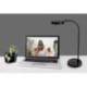 LAMPARA DE OFICINA CEP FLEX PLASTICO LED DE 4W BRAZO FLEXIBLE TACTIL COLOR NEGRO 160X600 MM