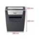 Destructora de documentos Rexel Momentum X410 en partículas 10 hojas 23 L Nivel de seguridad 4 en Negro
