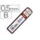 MINAS ROTRING GRAFITO 0,5 MM B ESTUCHE DE 12 MINAS