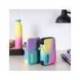 PLUMIER ESCOLAR MILAN COLECCION SUNSET DOBLE CREMALLERA CON ACCESORIOS COLOR NEGRO 198X143X40 MM