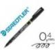 ROTULADOR STAEDTLER LUMOCOLOR RETROPROYECCION PUNTA DE FIBRAPERMANENTE 313-9 NEGRO PUNTA SUPER FINA REDONDA 0.4 MM
