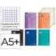 CUADERNO ESPIRAL OXFORD EUROPEANBOOK 4 CLASSIC TAPA PLASTICO DIN A5+ 120 HOJAS CUADRO 5 MM COLORES VIVOS