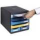FICHERO DE CAJONES SOBREMESA EXACOMPTA BIG BOX MAXI BEE BLUE 6 CAJONES COLORES SURTIDOS