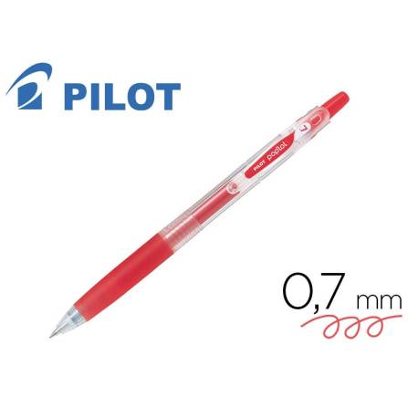 BOLIGRAFO PILOT POP LOL TINTA GEL RETRACTIL CLASSIC ROJO 0,7 MM