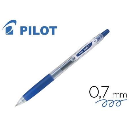 BOLIGRAFO PILOT POP LOL TINTA GEL RETRACTIL CLASSIC AZUL 0,7 MM