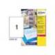 Etiquetas adhesivas marca Avery din A4 imprimibles transparente 210x297 mm