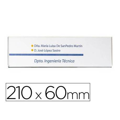 Identificador para puertas/pared marca Archivo 2000 60 x 210 mm