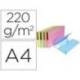 Subcarpeta Cartulina Lustrada DIN A4 Exacompta con bolsa Colores Surtidos 220 gr 50 unidades